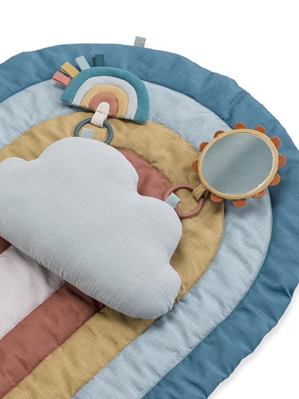 Itzy Ritzy Tummy Time Bundle - Rainbow Play Mat